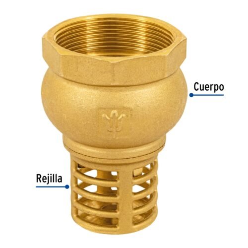 49049 - Pichancha con rejilla de latón 2", Foset