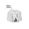 49051 - Maneral hexagonal metálico para lavabo y fregadero, Basic