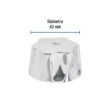 49051 - Maneral hexagonal metálico para lavabo y fregadero, Basic