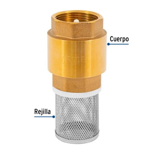 49057 - Pichancha con rejilla acero inoxidable 1-1/4", Foset