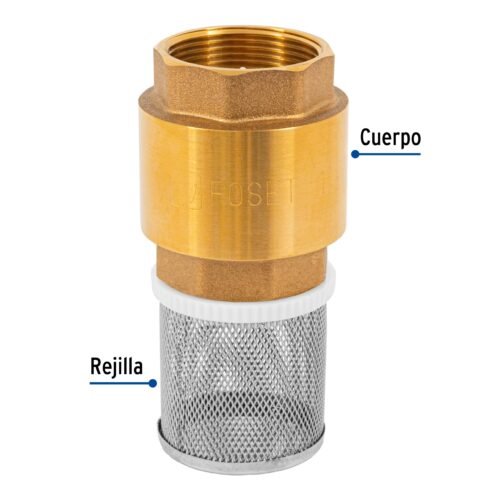 49058 - Pichancha con rejilla acero inoxidable 1-1/2", Foset