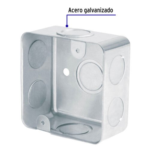 49071 - Caja cuadrada 3" x 3" reforzada, Volteck