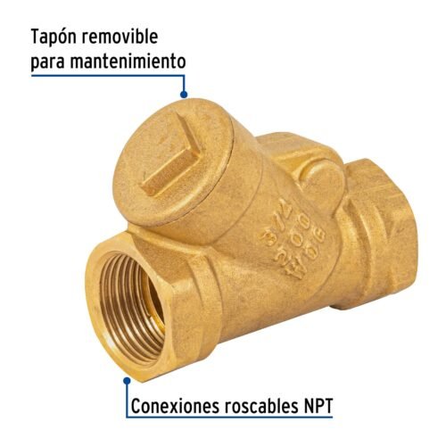 49077 - Válvula check de latón de 3/4", Foset