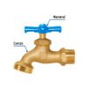 49082 - Llave p/manguera, de latón, 140g, 1/2", granel, FOSET