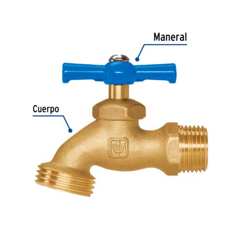49085 - Llave p/manguera, de latón, 120g, 1/2", granel, FOSET