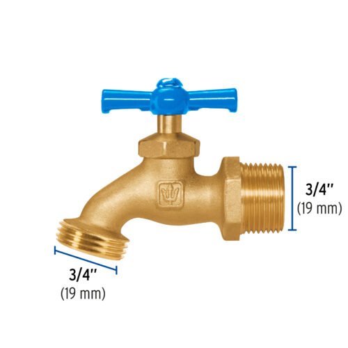 49088 - Llave p/manguera, de latón, 180g, 3/4", granel, FOSET