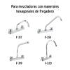 49099 - Bolsa con 2 cartuchos cerámicos para mezcladoras, Foset