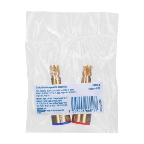 49100 - Bolsa con 2 cartuchos cerámicos p/mezcladoras, Foset