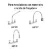 49100 - Bolsa con 2 cartuchos cerámicos p/mezcladoras, Foset
