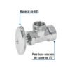 49103 - Llave angular de 1/2", de compresión, blíster, FOSET