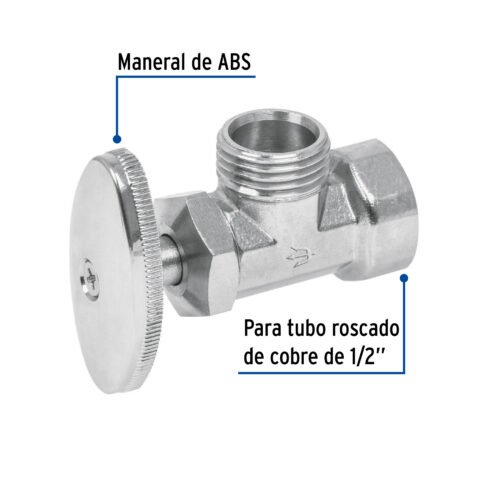 49112 - Llave angular de 1/2", de compresión, FOSET
