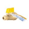 49115 - Válvula de control de latón para gas, 3/8" x 1/2", Foset