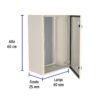 49128 - Gabinete metálico, 600 x 400 mm, VOLTECK