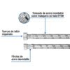 49131 - Manguera para boiler, acero inox, 1/2"x3/4", 40 cm, Foset