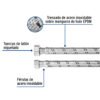 49132 - Manguera para boiler, acero inox, 1/2"x3/4", 60 cm, Foset