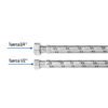 49132 - Manguera para boiler, acero inox, 1/2"x3/4", 60 cm, Foset