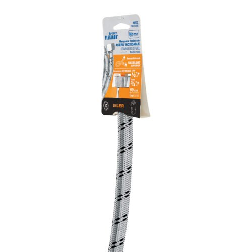 49132 - Manguera para boiler, acero inox, 1/2"x3/4", 60 cm, Foset