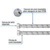 49133 - Manguera para boiler, acero inox, 3/4"x3/4", 80 cm, Foset