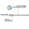 49141 - Manguera para gas, aluminio, 3/8" flare, 300 cm, FOSET