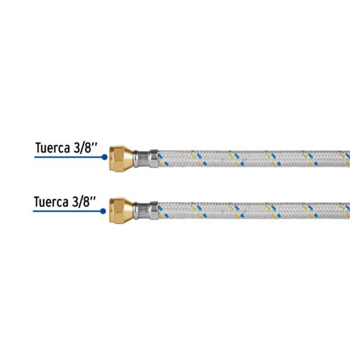 49141 - Manguera para gas, aluminio, 3/8" flare, 300 cm, FOSET