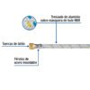 49143 - Manguera para gas, aluminio, 3/8" flare, 500 cm, FOSET