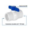 49155 - Válvula esfera de PVC 2" roscable, Foset