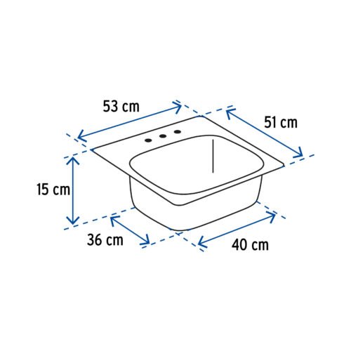49171 - Tarja de empotrar sencilla 53 x 51 cm, FOSET