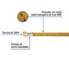 49187 - Manguera para gas, vinilo, 3/8" flare, 300 cm, FOSET
