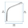 49193 - Cuello tipo cobra para mezcladora de fregadero, cromo, Basic