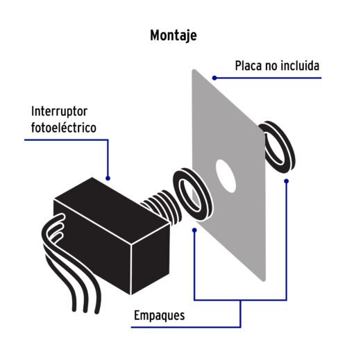 49199 - Interruptor fotoeléctrico 127 V, Volteck