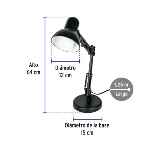 49200 - Lámpara de escritorio con brazo oscilante