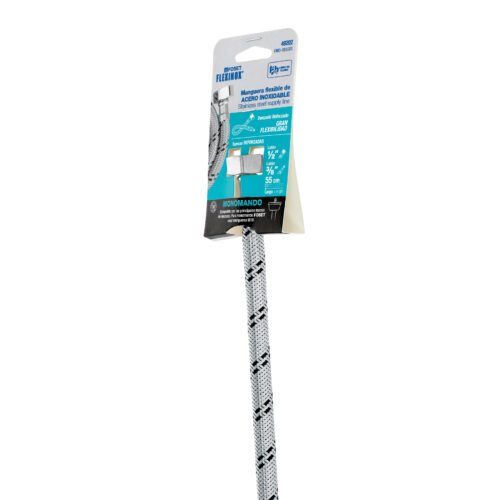 49202 - Manguera para monomando, acero inox, 1/2" x 3/8" UNF, 55cm