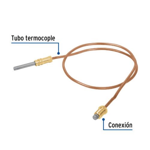 49210 - Termocople 60 cm roscable, Foset