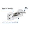 49230 - Mezcladora 4" para lavabo, nariz larga, cartucho cerámico