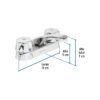 49230 - Mezcladora 4" para lavabo, nariz larga, cartucho cerámico