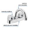 49236 - Mezcladora 4" para lavabo, cuello curvo, cartucho cerámico
