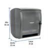 49274 - Dispensador de ABS para toalla de papel en rollo,humo, FOSET