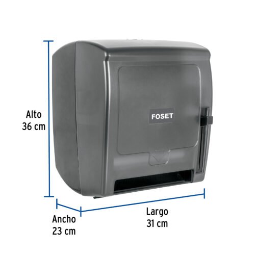 49274 - Dispensador de ABS para toalla de papel en rollo,humo, FOSET