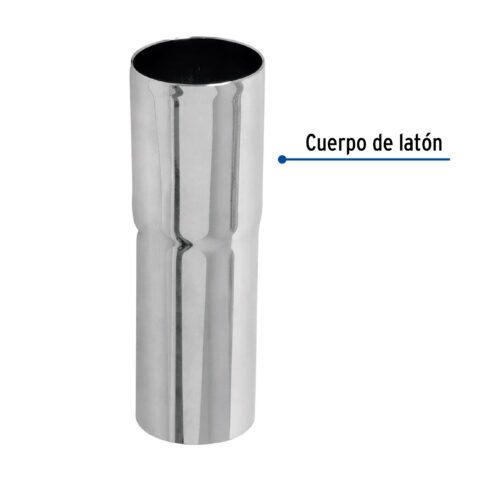 49295 - Extensión 10 cm latón cromado para contra de lavabo, 1-1/4"