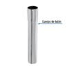 49297 - Extensión 20 cm latón cromado para contra de lavabo, 1-1/4"