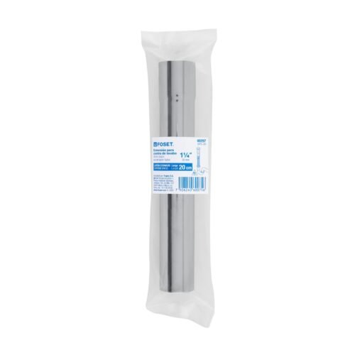 49297 - Extensión 20 cm latón cromado para contra de lavabo, 1-1/4"