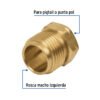 49300 - Tuerca izquierda de latón 7/8" en bolsa, Foset