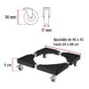 49301 - Base universal con ruedas para línea blanca, FIERO