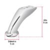 49302 - Pata para sofa y mueble, cromo, 90 mm altura, HERMEX