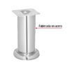 49303 - Pata para sofa y mueble, cromo, 120 mm altura, HERMEX