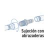 49305 - Adaptador macho de latón 1/2" para poliducto, Foset