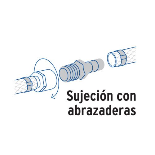 49305 - Adaptador macho de latón 1/2" para poliducto, Foset
