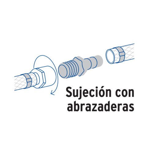 49306 - Adaptador macho de latón 3/4" para poliducto, Foset