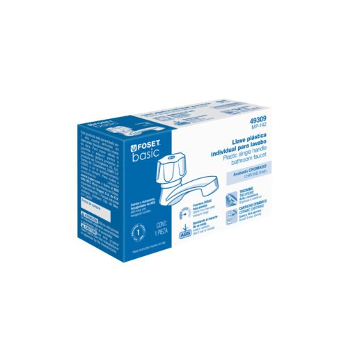 49309 - Llave individual lavabo, ABS, hexagonal, BASIC