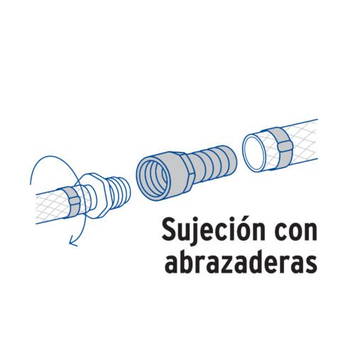 49312 - Adaptador hembra de latón 3/4" para poliducto, Foset